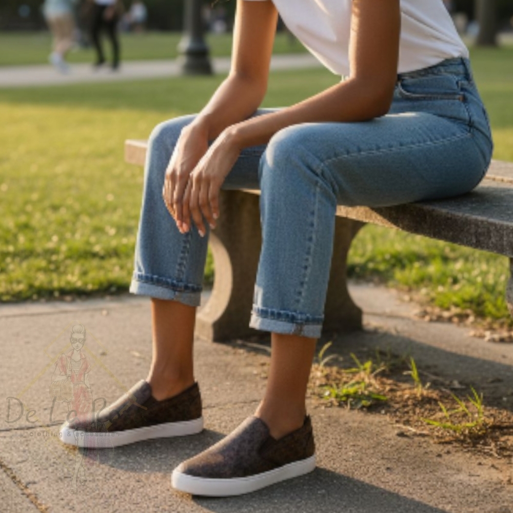 Michael Kors Keaton Slip-on Monogram Sneakers - 6